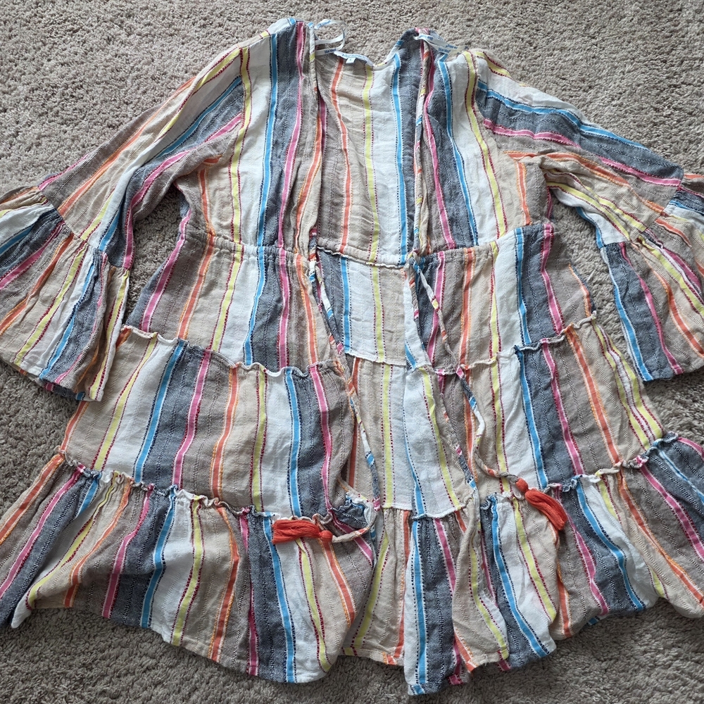 Colorful Striped Boho Dress